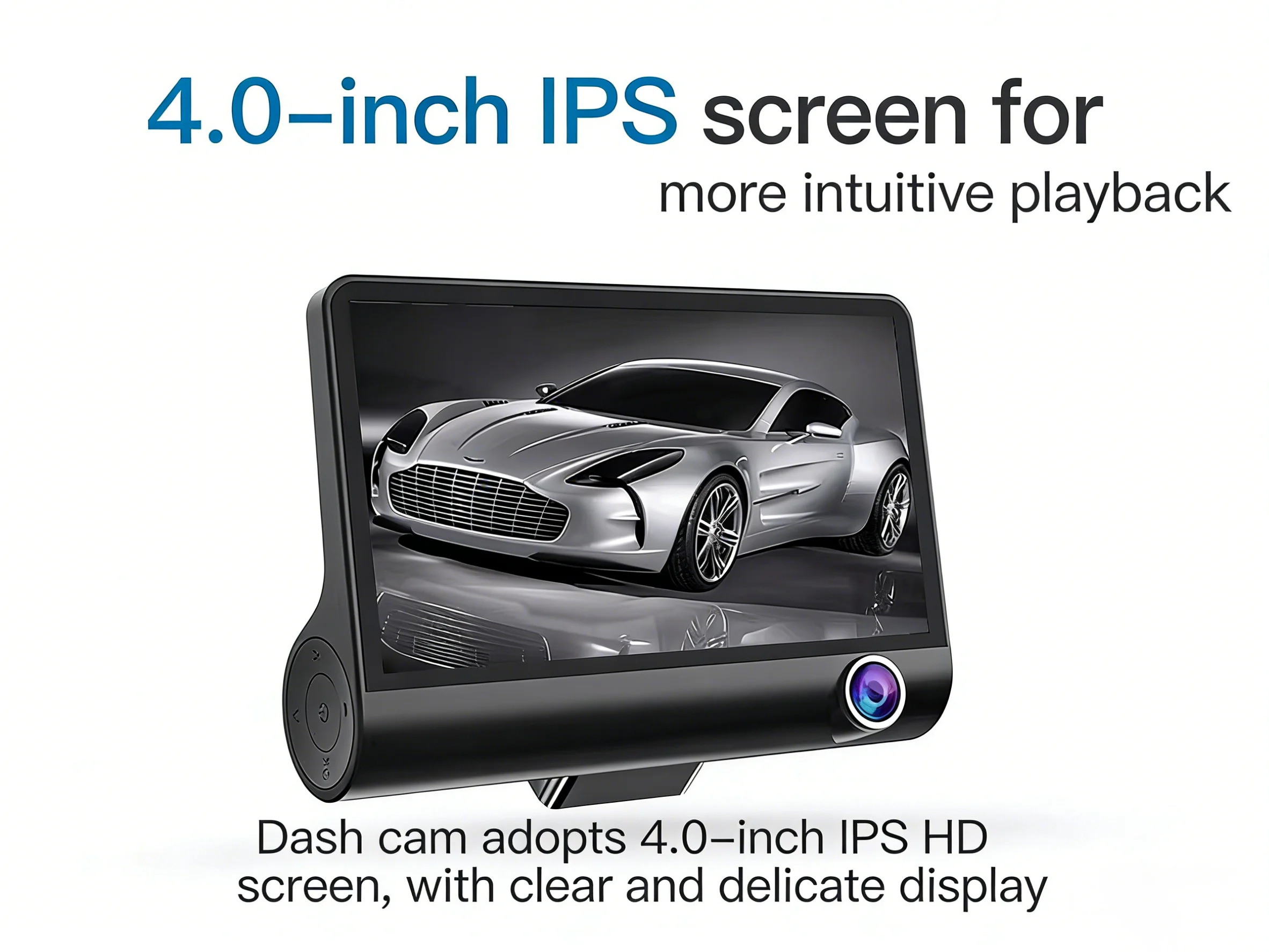 Triple Lens Front Interior Rear Dash Cam HD Night Vision Reverse Image Parking Monitor G-Sensor Camera 170 Degree Wide-Angle DVR