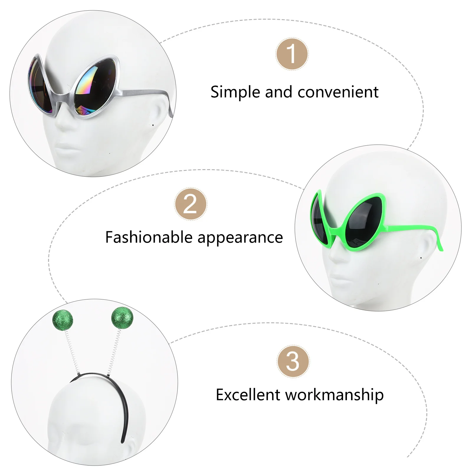 1 مجموعة 1 مجموعة هوائي عقال نظارات قوس قزح عدسة مضحك النظارات لجميع القديسين زي حفلة تأثيري اكسسوارات ديكور #6