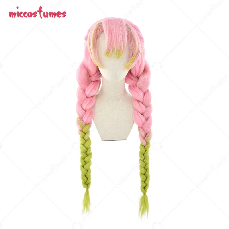 25COSWomen's Anime Grün Rosa Farbverlauf Cosplay Perücke