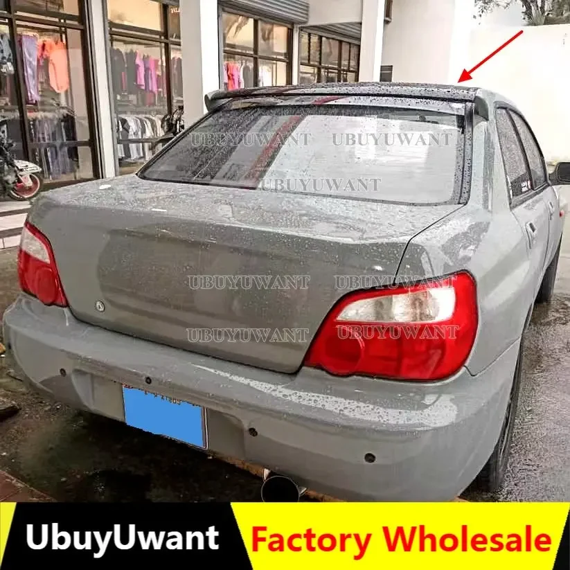 UBUYUWANT Carbon Fiber Rear Roof Spoiler Window Wing Lip For Subaru Impreza WRX STI 7-9th 2002-2009 Car Styling