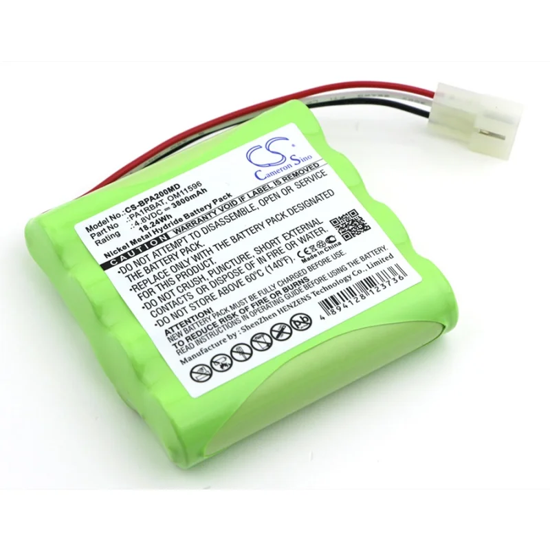 4.8V 3800mAh Medical Battery PA1RBAT OM11596 84932 for Bullard PA20 Air Purifying System, PA20 RSPIRATOR +TOOL