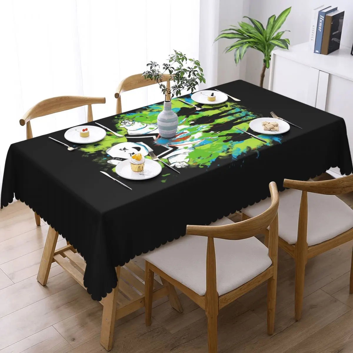 Rectangular Oilproof Ghostbusters Busters Table Cover Supernatural Comedy Film Table Cloth Tablecloth for Picnic