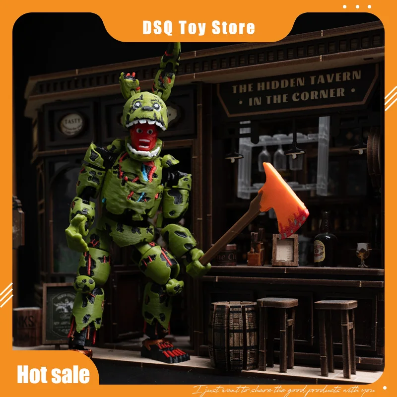 

3D-печатные фигурки персонажей FNAF: Фредди Фазбер, Пицца-Парк, Спрингтрап, Лаки13, Дамми13, Титан13. Аниме-модели, украшения, подарки.