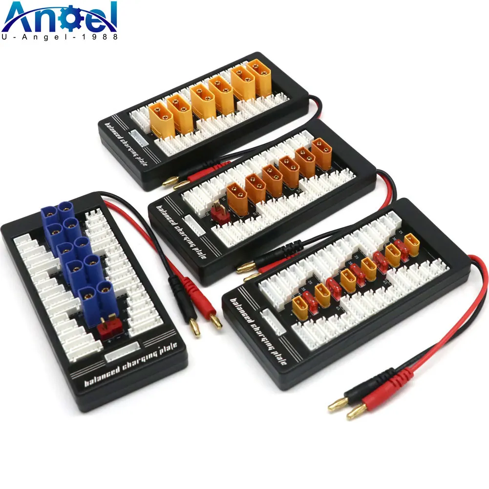 XT30 XT60 XT90 T-Plug EC3 EC5 Parallel Lipo Battery Charging Board 2-6S for ISDT Q6 PL6 PL8 Charger IMAX B6 B6AC B8 Charger