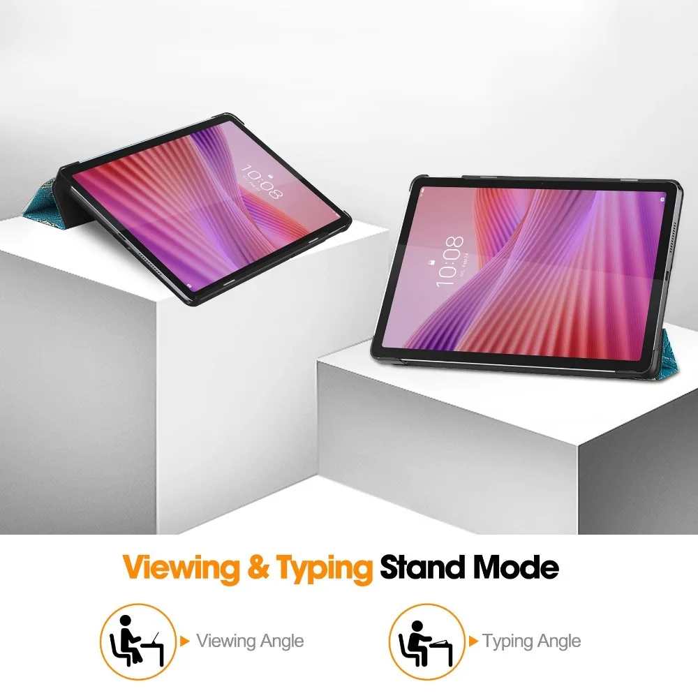 Coque For Lenovo Tab 10.1 2025 Case TB311FU TB311XU Painted Fold