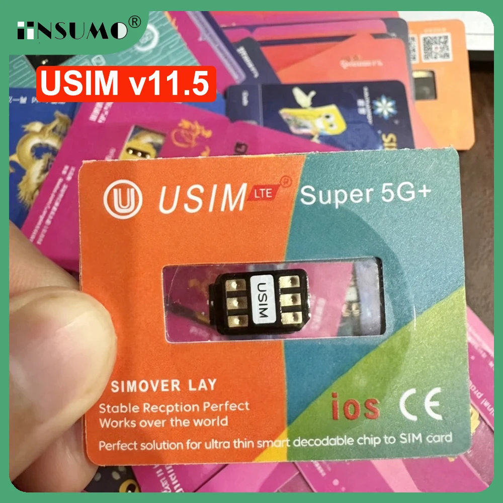 Usim V11.5: Полнофункциональный автоматический адаптер SIM-карты с поддержкой TMSI, QPE, MEP для iPhone 6-17 Pro Max, 16E, 17E, 5G