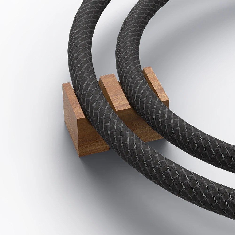 Rosewood Wooden Cable Holder Wire bracket line support Cable stand holder trestle Anti-shock Shock Absorber Foot Pad
