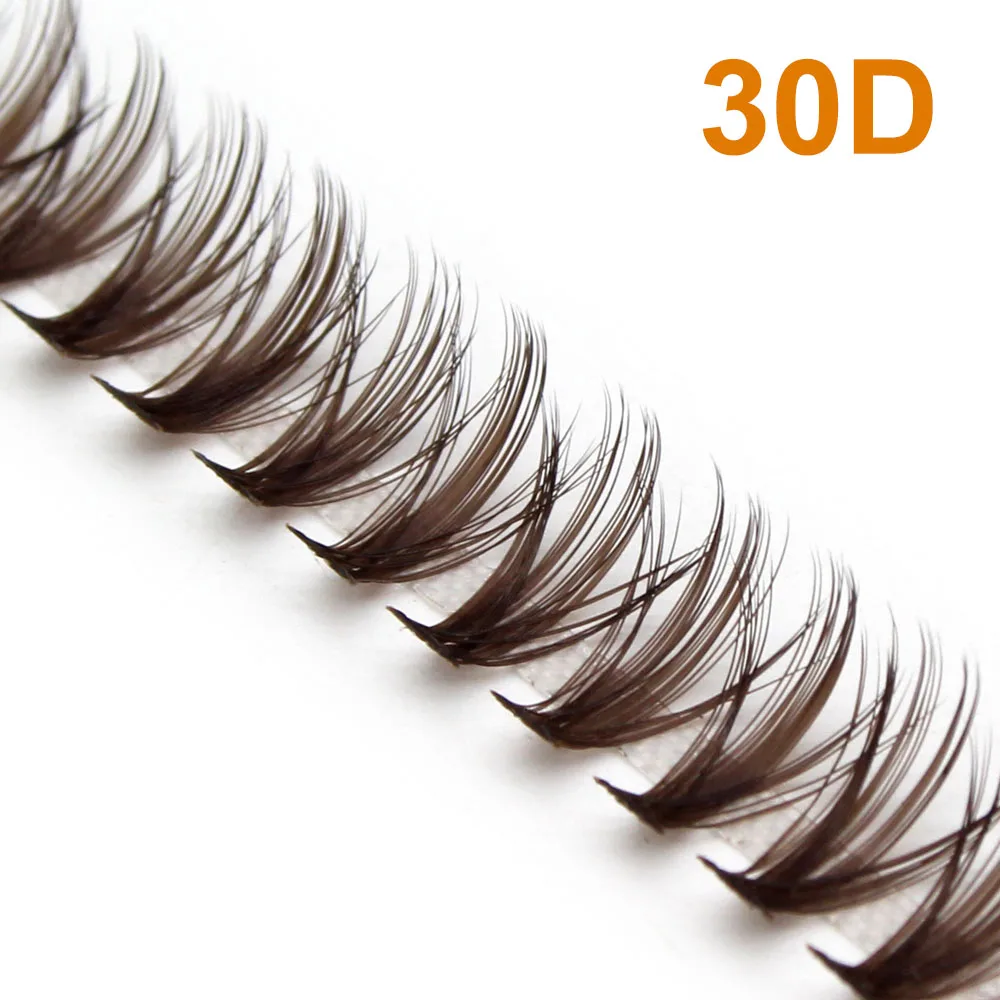 Extensión de pestañas DIY, pestañas postizas de visón ruso, paquete de pestañas llamativo, herramienta de maquillaje de pestañas de racimo de tiras suaves