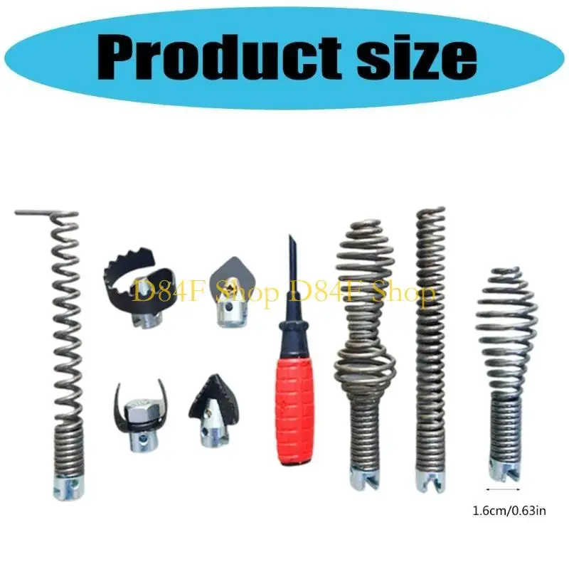 

D84F 16mm Pipe Cleaning Drain Cleaner Cutter Head Set for Effective Clog Resolution