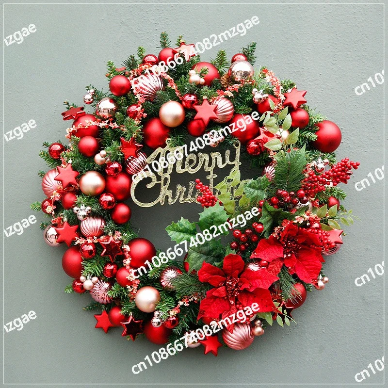 70cm Christmas Wreath, Door Decoration, Christmas Vine Ring, Oversized Ring, Mall Layout