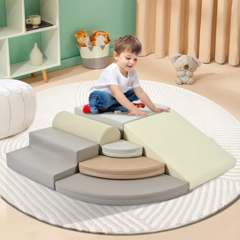 Ensemble de tapis de jeu multifonctionnel en mousse pour enfants, tapis de sol doux et empilables, adaptés aux salles de jeux pour tout-petits, sans danger pour les ramper
