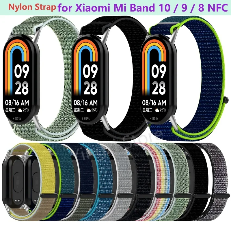 Nylon Loop Strap for Xiaomi Mi Band11 10 9 8 SmartWatch Bracelet Watchband for Xiaomi Mi Band11 9 10 8FC Strap Accessorie