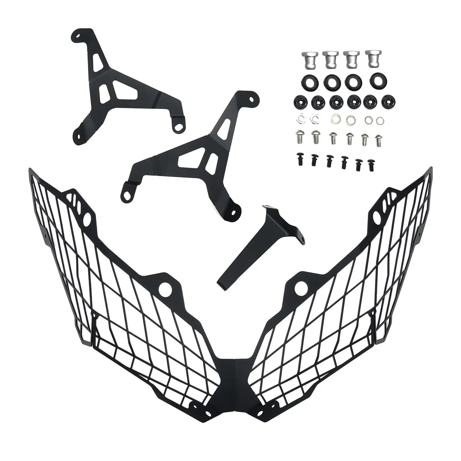 Headlight Mesh Grill Stainless Steel Headlight Guard Cover for Kawasaki Versys650 2015-2020 Refitting Accessory Replaces