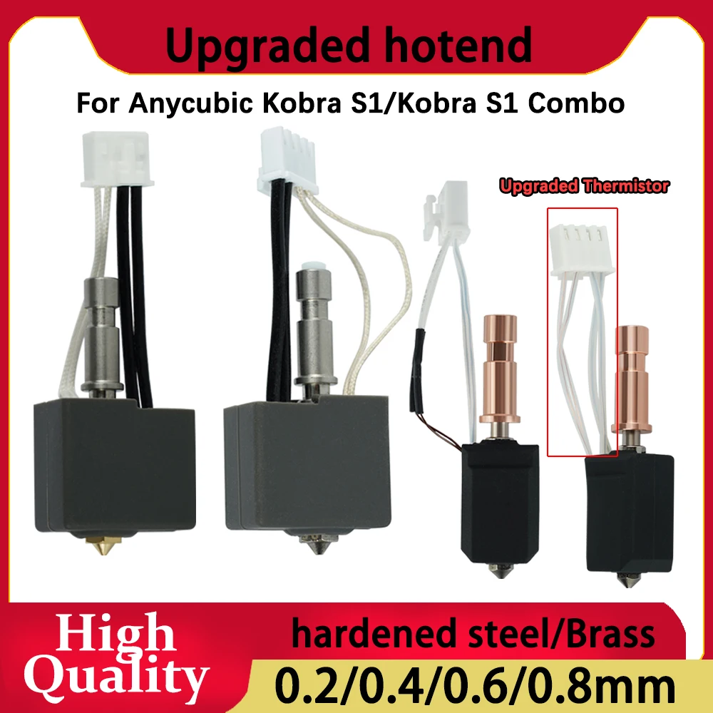 

For Anycubic Kobra S1 Hotend 200k Upgrade Ceramic Heating Nozzle Kobra S1 Combo Hotend 24V 48W Rapid Heating Kobra S1 Accessory