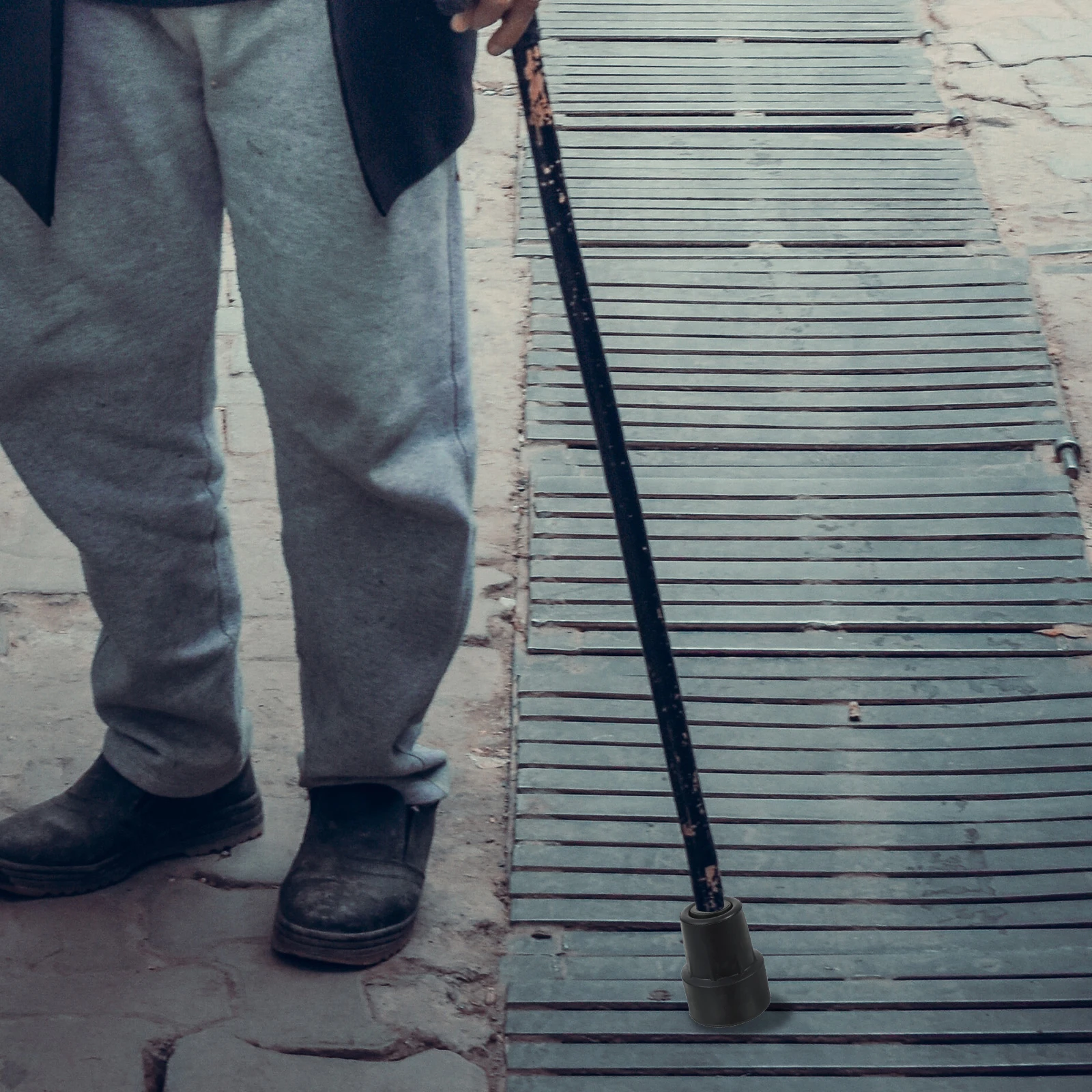 

2PCS Trekking Pole Pads Cane Tip Rubber Tips Foot Covers Crutch Non-slip Ends Walking Stick Accessories Durable Use Outdoor