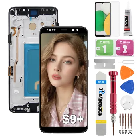 TFT High Quality For Samsung S9 Plus G965 G965F G9650  LCD Display with Frame Touch Screen Digitizer Assembly Replacement