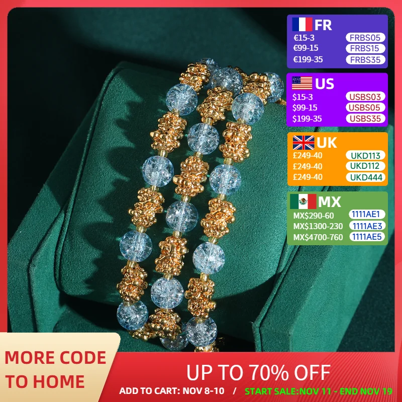 

Винтажные браслеты из бисера для девочек, многослойные морские, синие, золотые, роскошные подвески, дизайнерские ювелирные изделия, подарок на день Святого Валентина, женщина 2025