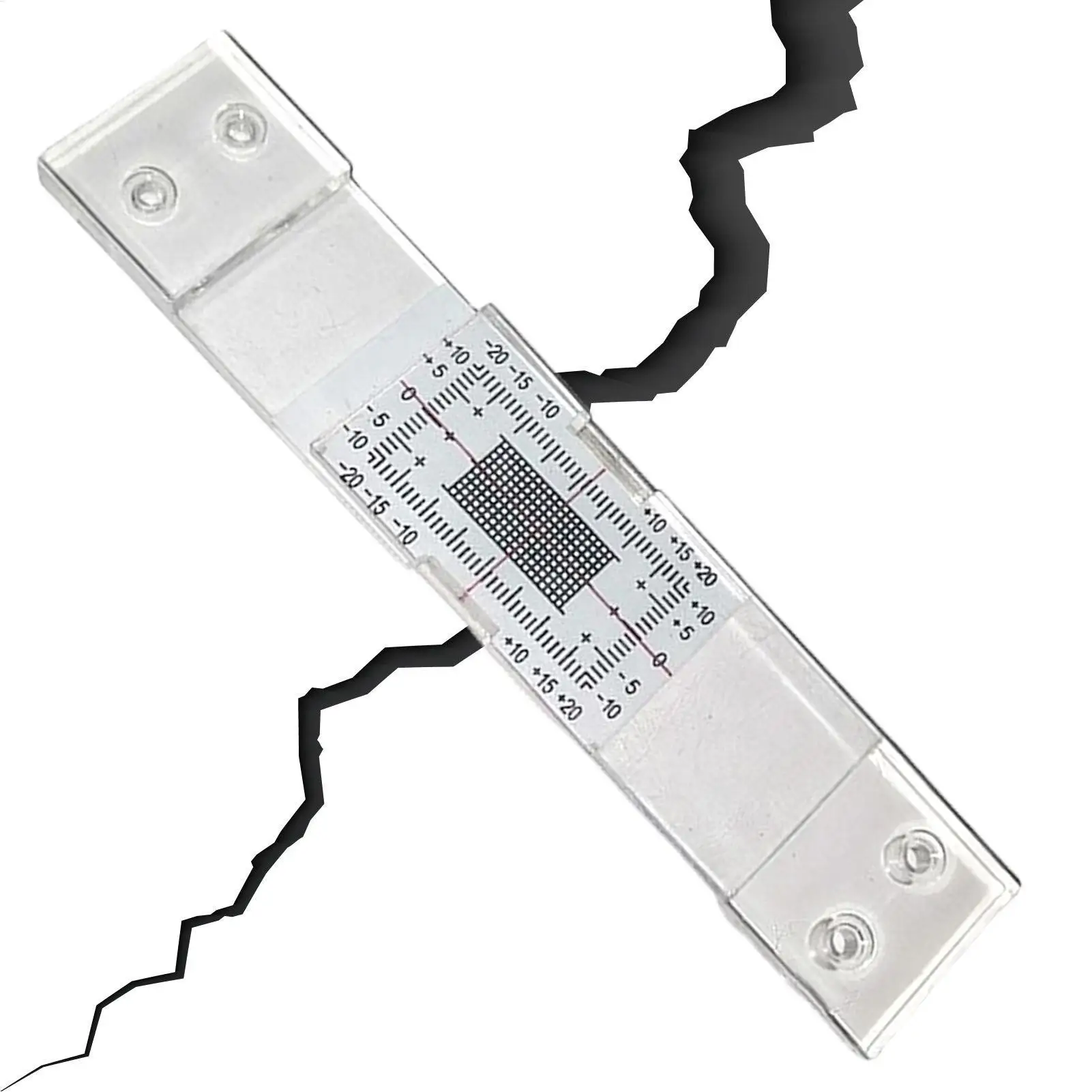 Crack Gauge Monitor Accurate Crack Monitoring Record Tool Monitoring Wall Deformation And Cracks Measuring Instrument