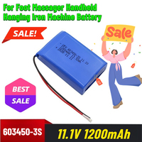 11.1V 1200mAh 603450-3S Polymer Lithium Battery for Foot Massager Handheld Hanging Iron Machine Battery