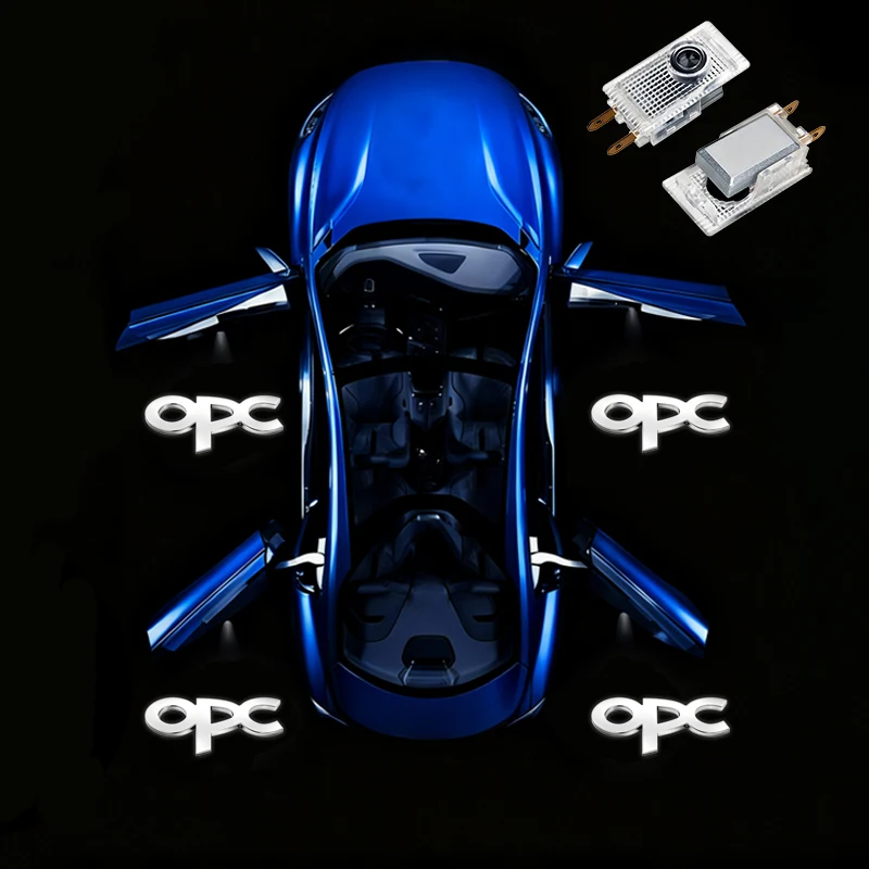 

2 шт. светодиодных проекторов логотипа для дверей автомобиля, HD-проектор, простая установка, для Opel Vauxhall Corsa Astra Insignia Zafira Omega Mokka