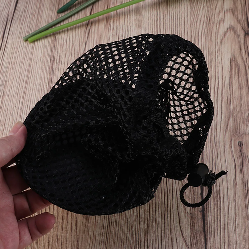 

5Pcs Golf Ball Mesh Bag Durable Nylon Drawstring Storage Pouch Large Capacity Golfing Ball Organizer Portable for Tennis