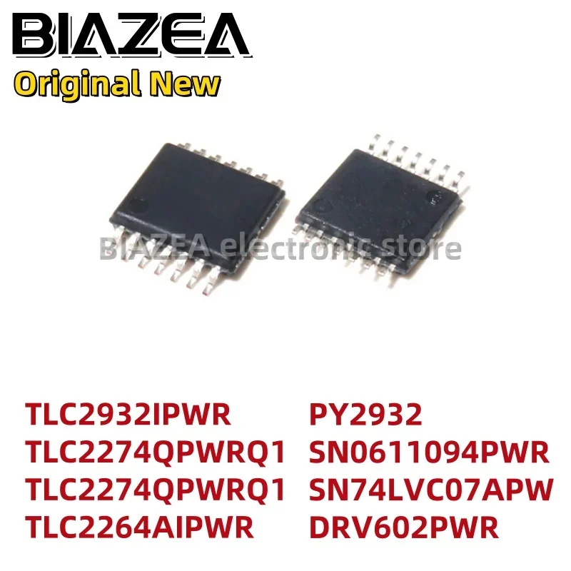 1 Buah TLC2932IPWR TLC2274QPWRQ1 TLC2274QPWRQ1 TLC2264AIPWR PY2932 SN0611094PWR SN74LVC07APW DRV602PWR TSSOP14