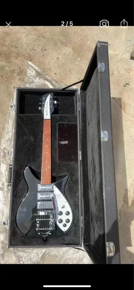 STOCK 6 string 12 string RICK 325 electric guitar box only.