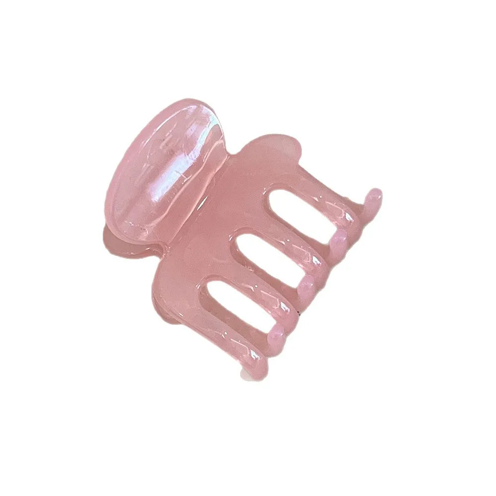 High Quality PC Mini Shark Hair Claw Clips Gradient Jelly Transparent Hair Jaw Clamp Women Back Head Daily Hair Accessories - view 5