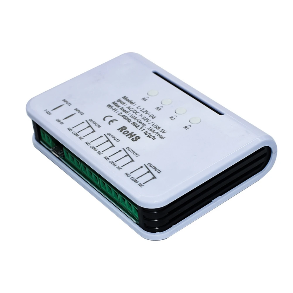 وحدة التبديل المنزلية الذكية Relay 4CH ، WiFi ، RF ، 85V-، 16A ، تردد الراديو التتابع ، جهاز التحكم عن بعد ، المؤقت الذكي
