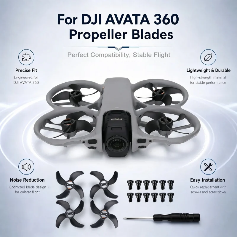 Propeller-Drohnenblätter Geräuscharm Schnellwechsel-Propeller Schraubenflügel für DJI AVATA 360 Drohnenzubehör