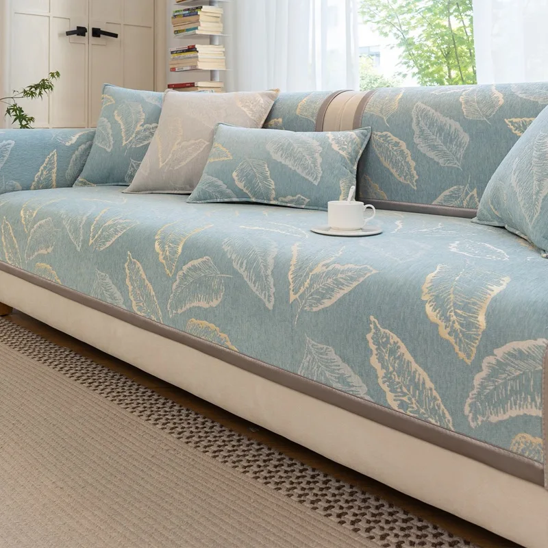 

Light Luxury Premium Sofa Cushion Anti Slip and Dirt Resistant Straight Row Sofa Cover Fabric Warm and Suitable for All Seasons