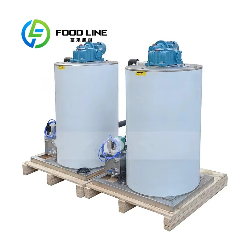 Commercial 3 Ton 3000 KG Flake Ice Machine 150KG Storage Capacity 220V Air Cooling Factory Direct Pump Motor