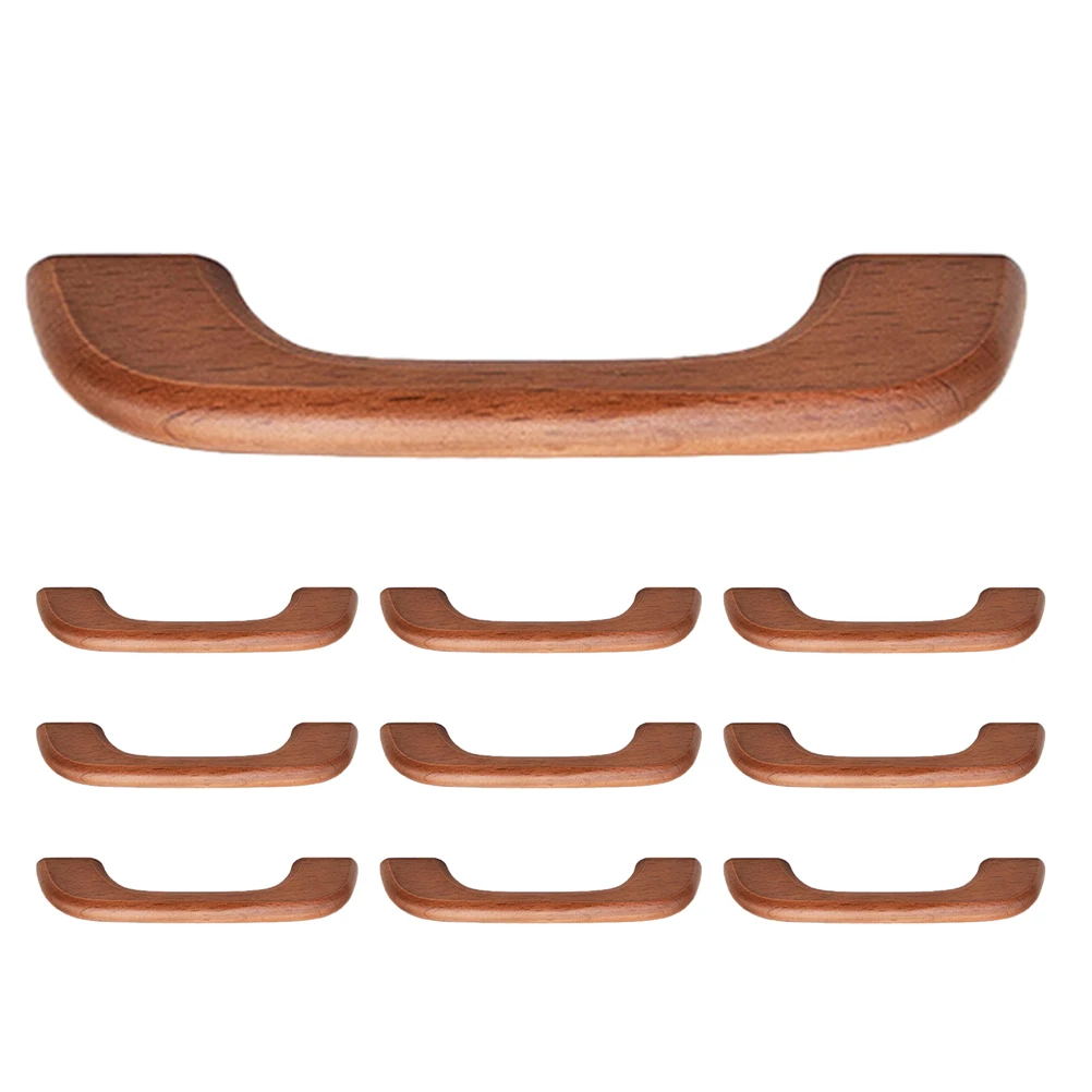 

10 Pcs Solid Wood Cabinet Handle Dresser Vintage Handles Iron Drawer Knobs Pulls