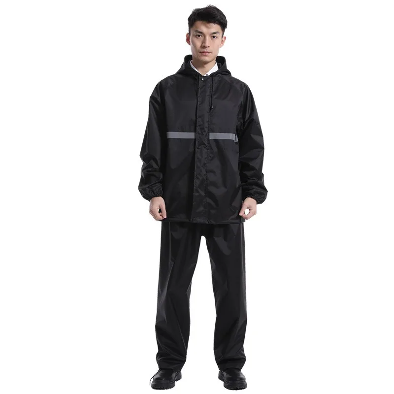 

Detachable Motorcycle Jacket & Pants Set - Full Body Stormproof Riding Gear with Sealed Seams, Reflective Safety Strips