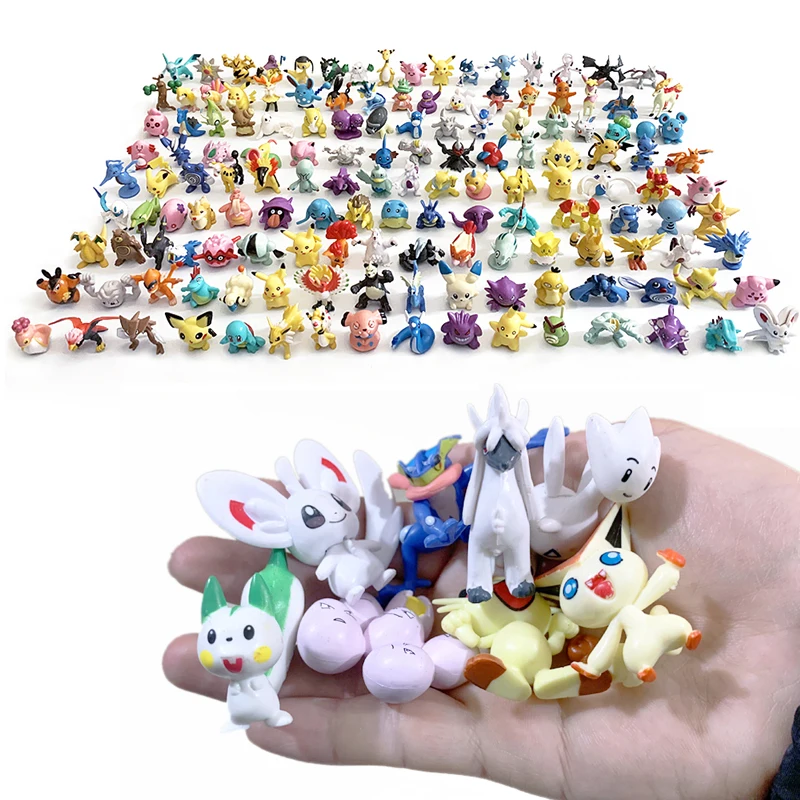 Oversized Pokemon Action Figure Large 3.3-5CM Not Repeating Figures Model Toys Pokémon Figure Pikachu Anime Kids Collect Gifts