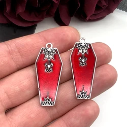 5 Pieces of Mysterious Dark Gothic Jewelry Blood Coffin Dripping Oil Spider Web Gothic Pendant DIY Necklace Handmade Jewelry