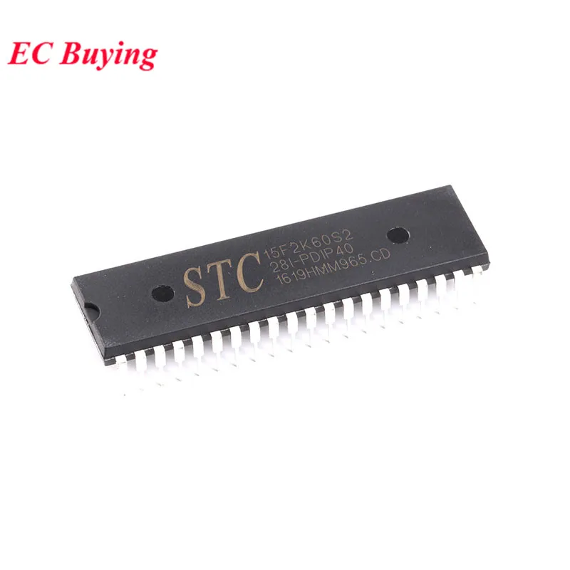 STC15F2K60S2 STC15F2K60S2-28I STC 15F2K60S2 PDIP40 DIP-40 1T 8051 Microcontroller MCU IC Controller Chip 15F2K60S2-28I-PDIP40