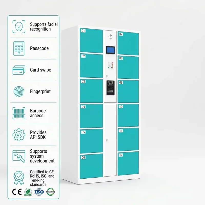 24 Hour Smart Parcel Delivery Locker Electronic Steel Package Storage Payment Custom