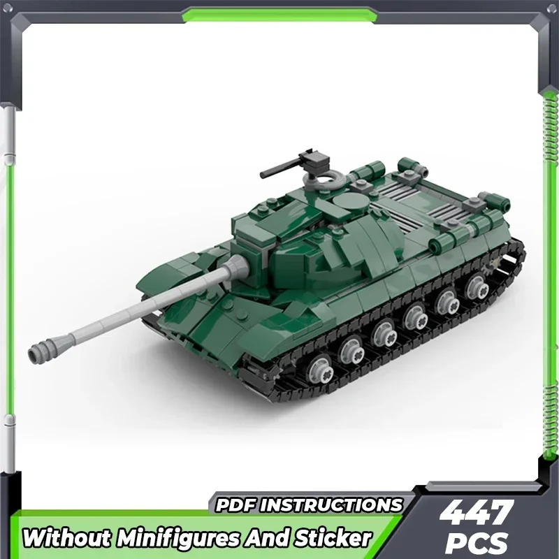 Moc tijolos de construção modelo militar is-3 tecnologia tanque de assalto pesado blocos modulares presentes brinquedos de natal conjuntos diy montagem