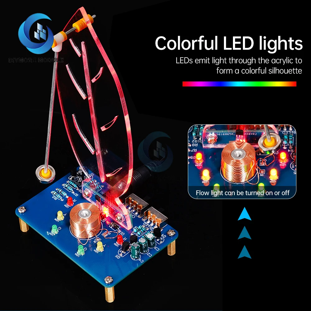 DC5V Electronic Swing Kit Electromagnetic Swing Experimental Circuit Production DIY Welding Kit Loose Parts