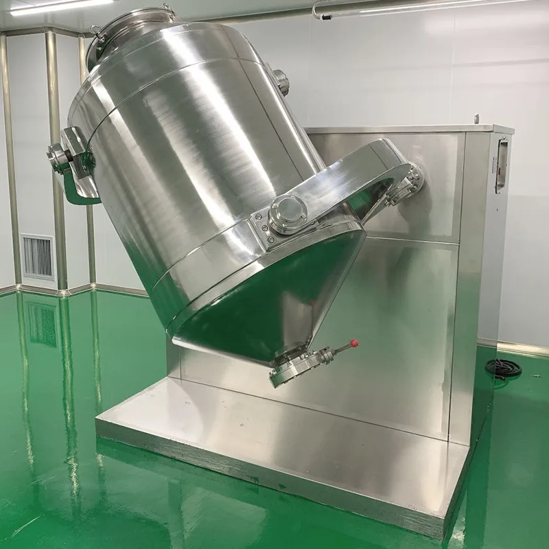New Dry Powder Granule Drum Mixer 100KG 200KG Plastic Mixing Powder Mixer Machine