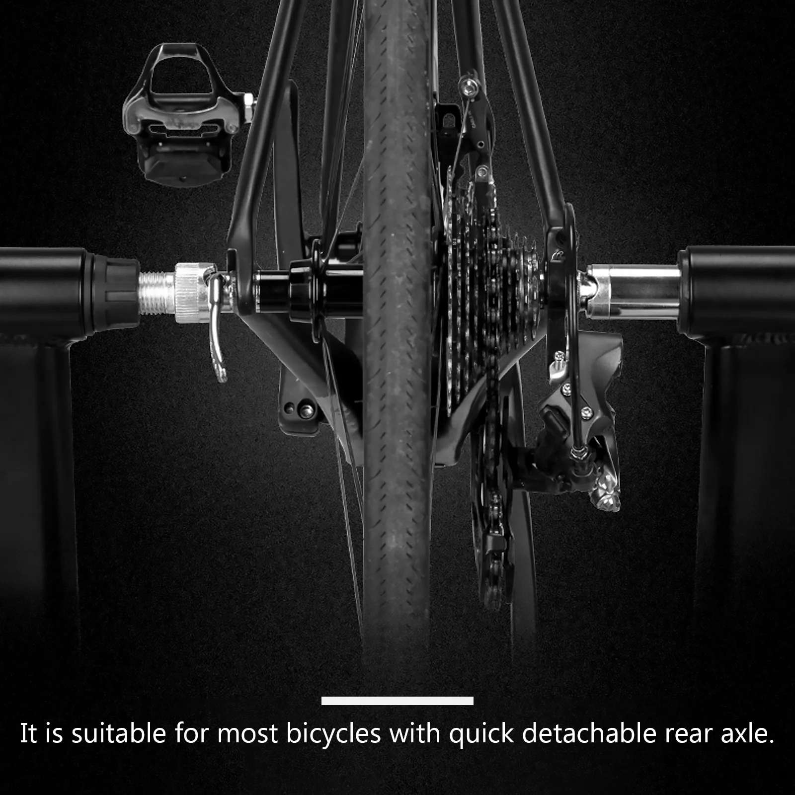 

2Pcs Trainer Quick Release Skewer Steel Rear Wheel Axel Replacement for Bike Indoor Trainer Road Mountain Cycling