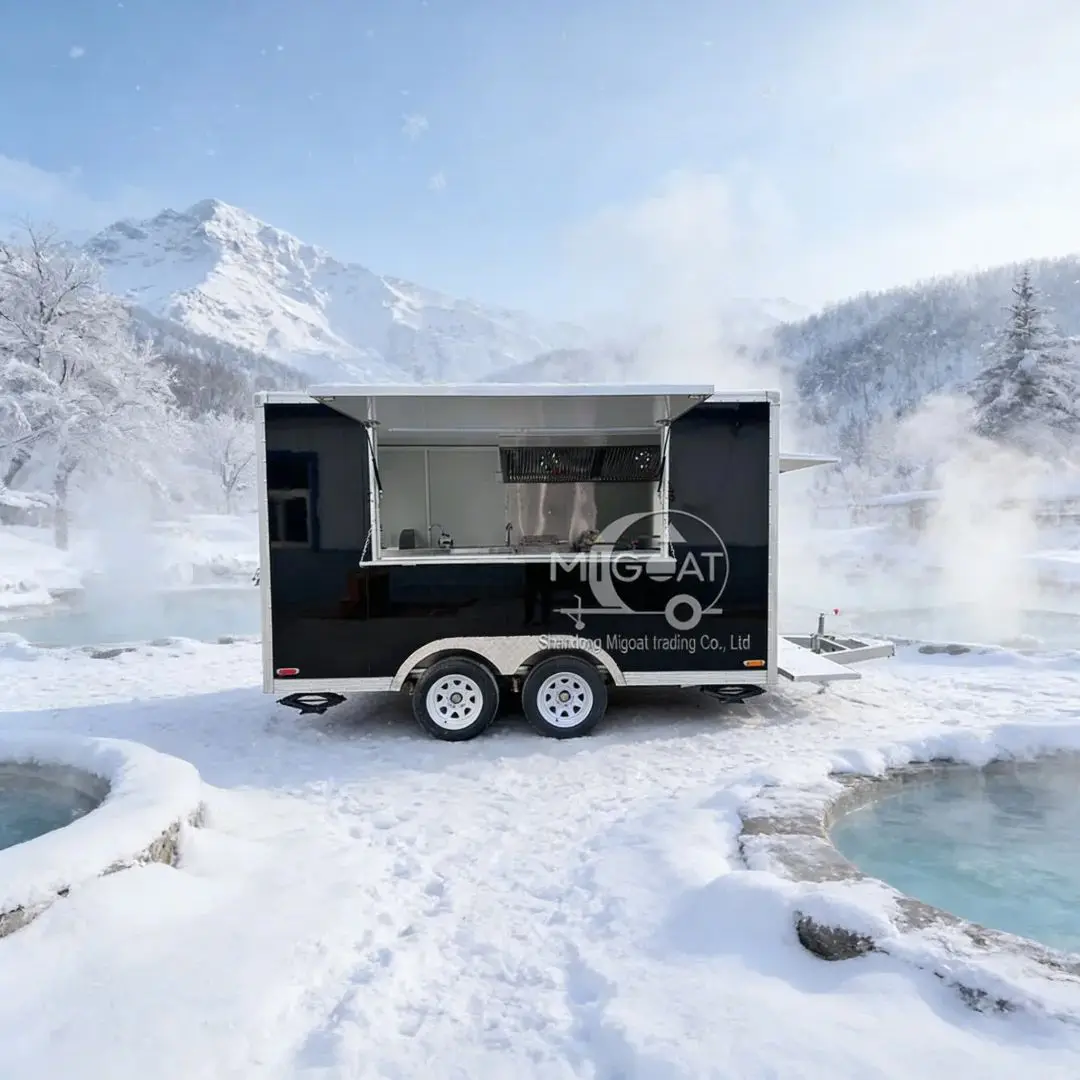 

Мобильный прицеп для еды из нержавеющей стали, верстак, тележка для фаст-фуда, кофе, барбекю, общественного питания, грузовика-портативная кухонная тележка