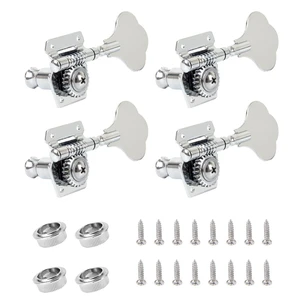 Tuning Pegs E -Gitarre, Open Gear Tuner, Fender Jazz Bass Silver, 4pcs 12 Hauptverkaufsarm -Jazz -Bass - №3