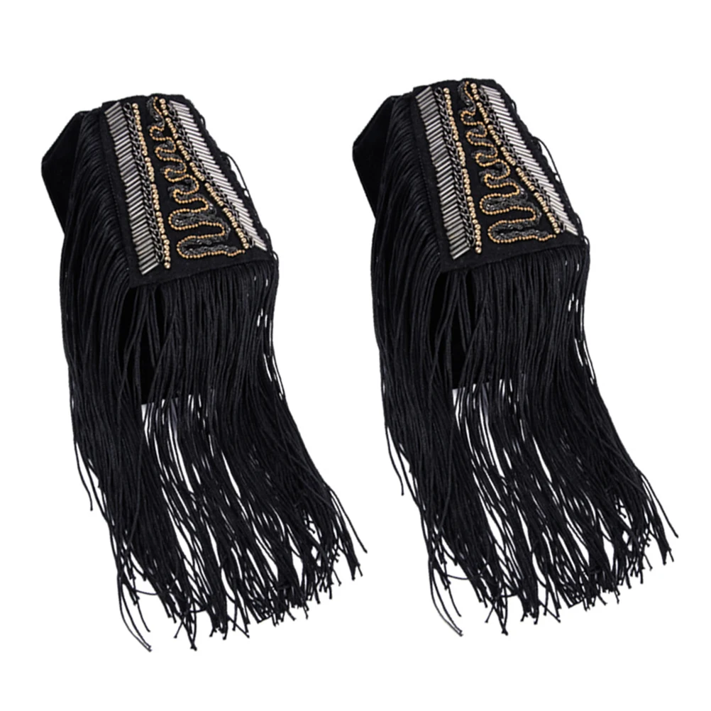 

Tassel Shoulder Epaulets Fringe Shoulder Boards Lightweight Fashion Decorative Costume Accessories Easy to Wear Novelty Toy
