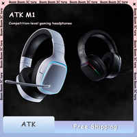 ATK Mercury M1 Wireless Game Headset Tri-mode Headworn Gaming Headset Microphone Virtual 7.1 Surround Noise Reduction Head