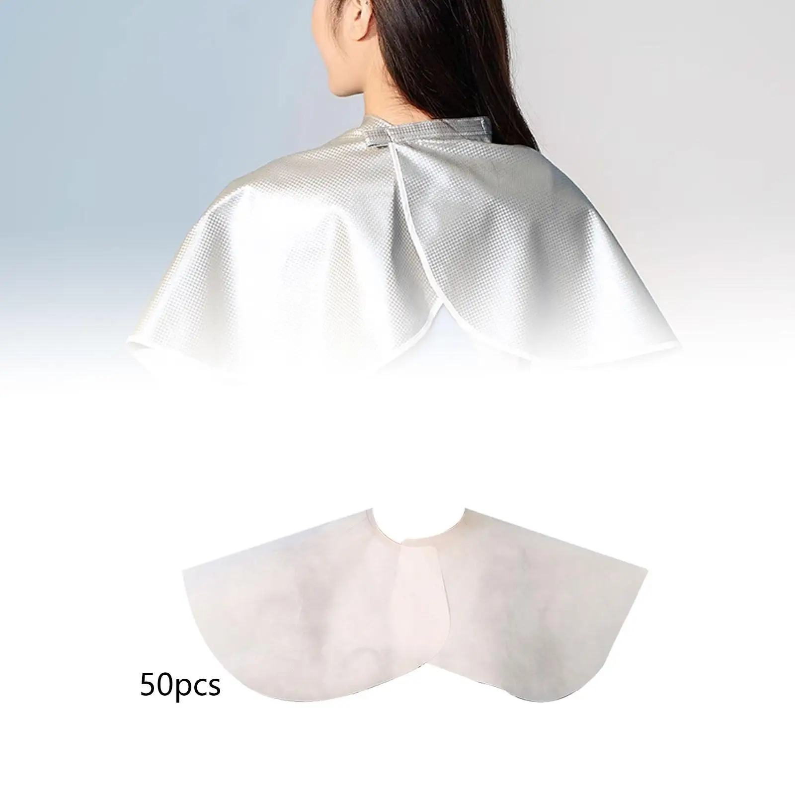 50 قطعة من ملحقات كيب الصالون للاستعمال مرة واحدة لكرسي صالون التجميل للبالغين