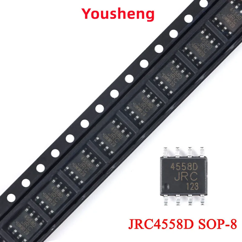 50pcs/10pcs 4558D SOP8 JRC4558 SOP JRC4558D NJM4558 4558 jrc4558 SOP-8 SMD Dual Operational Amplifier Chip IC New Original