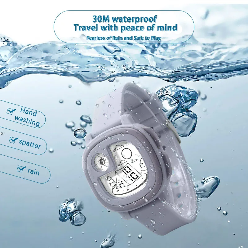 UTHAI CE147 New Cartoon Pattern Children's Watch Leisure Sports Multi functional Boys and Girls Electronic Watch