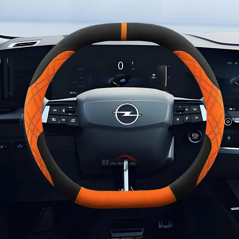 

Leather Car Steering Wheel Cover for ALL New Opel Vauxhall Frontera GS Electric Hybrid 2025 Interior Accessories